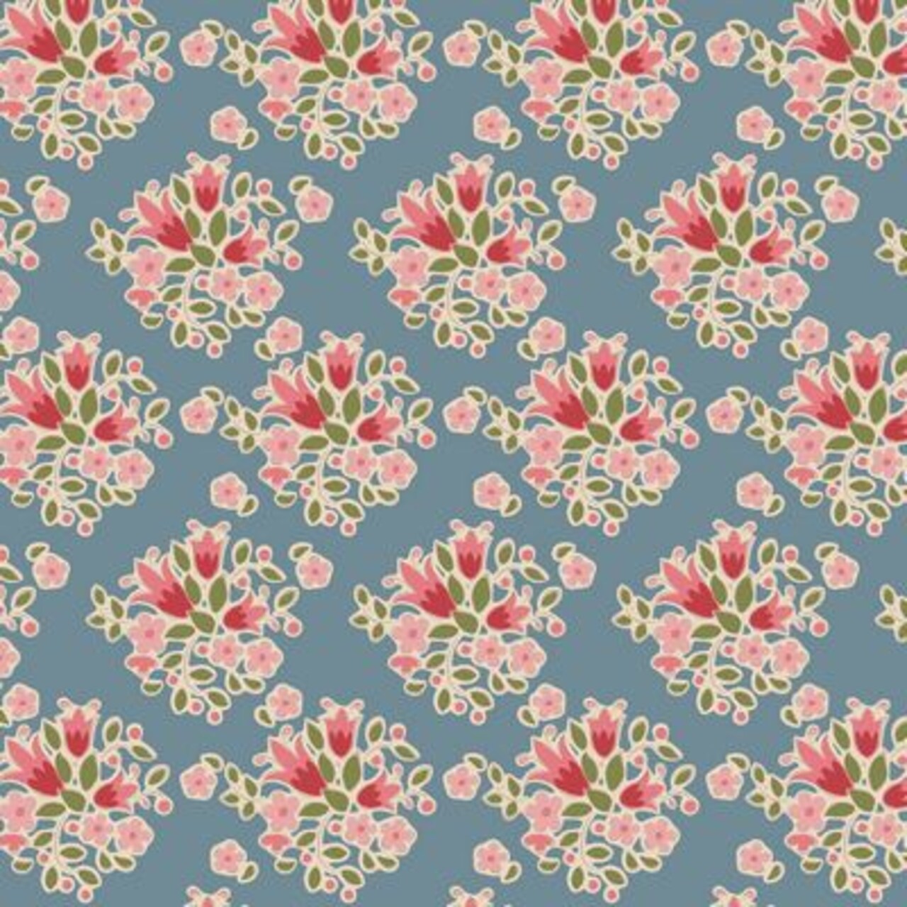 Fabric Tilda Lulu Blue Creating Memories by the Quarter Yard TIL130130